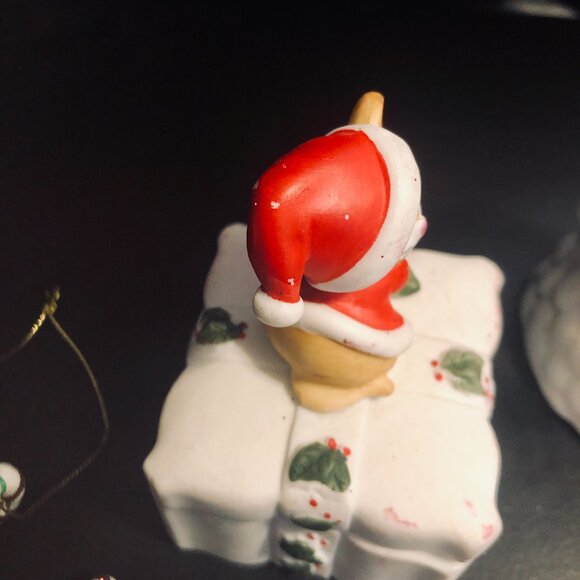 Lot 3 Christmas Mouse Decor Carolers Lefton Taiwan Figurine Musical Village - Picture 6 of 8